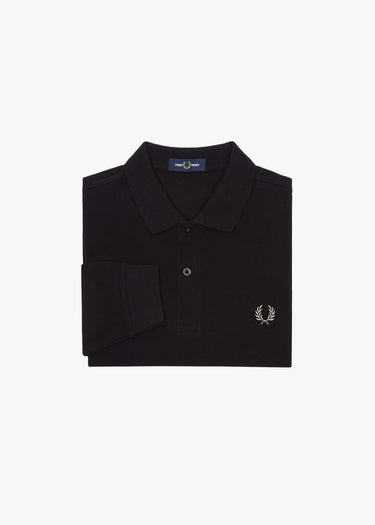 Fred Perry Longsleeve Polo's Ls plain fred perry shirt- black chrome