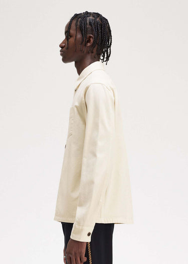 Fred Perry Overshirts Twill overshirt - ecru