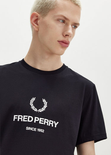 Fred Perry T-shirts Fred perry graphic t-shirt - black
