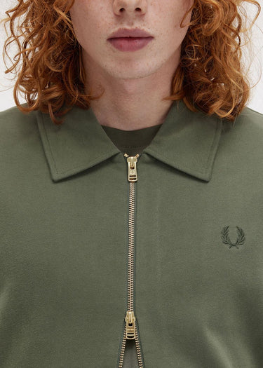 Fred Perry Vesten Zip through sweatshirt - laurel wreath green