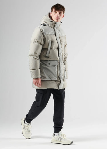 MA.Strum Jassen Recoil down coat parka - sedona grey