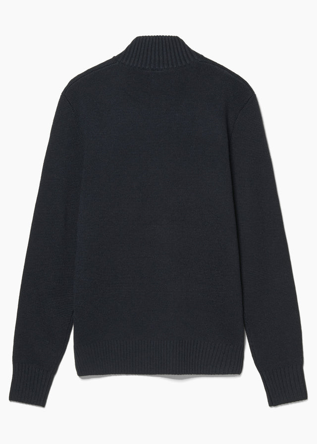 MA.Strum Sweaters Sarl quarter zip sweater - dark navy