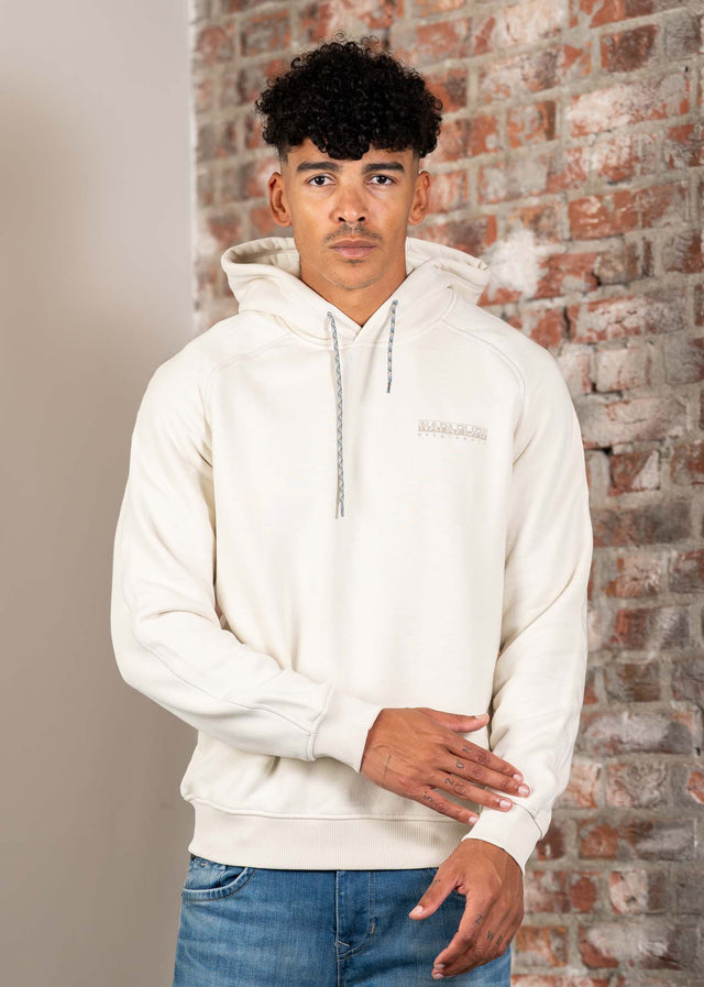 Napapijri Hoodies Back graphic hoodie - beige dimity