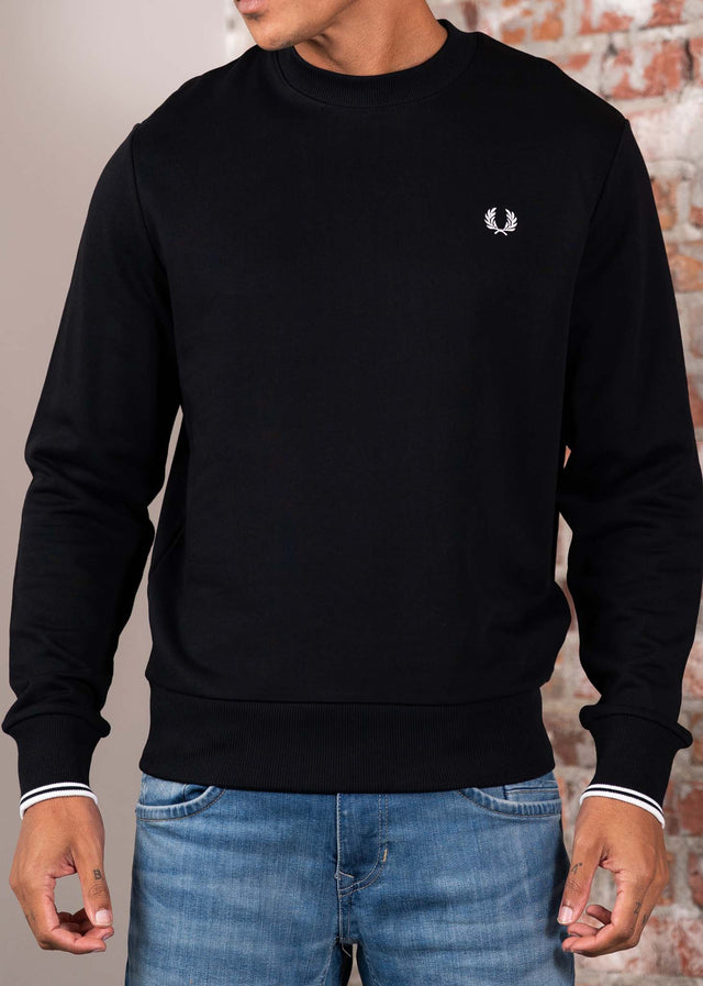 Fred Perry Sweaters Crew neck sweatshirt - black