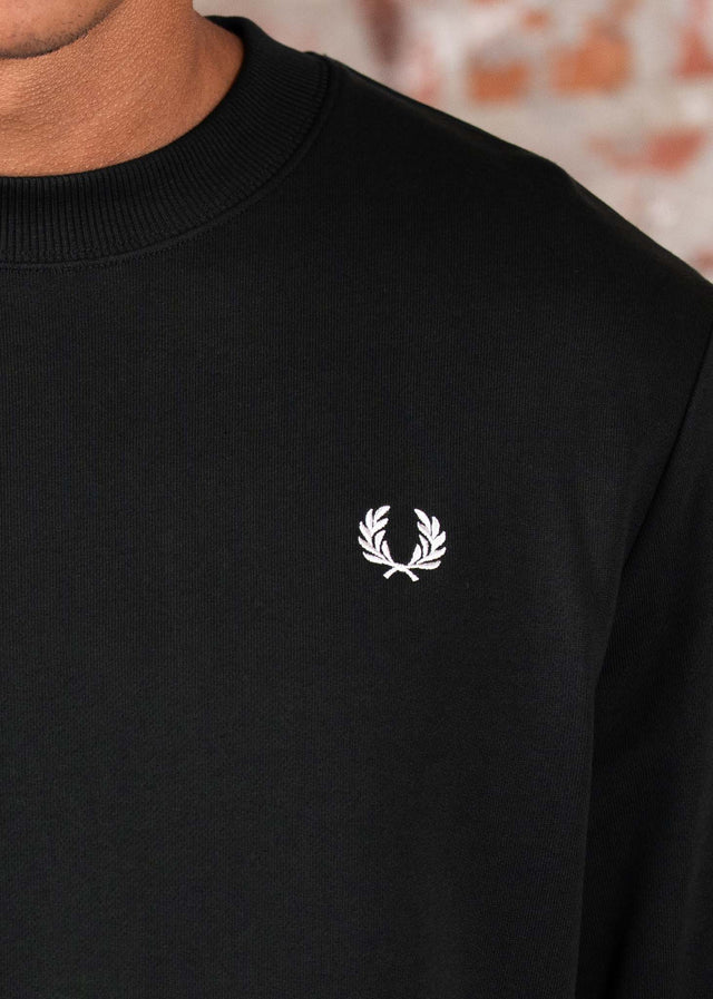 Fred Perry Sweaters Crew neck sweatshirt - night green snow white