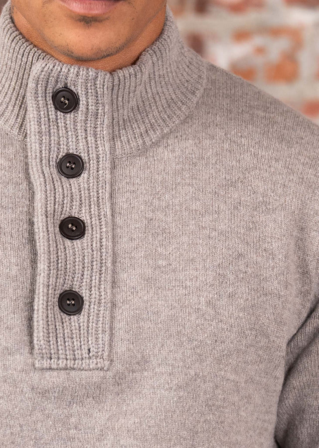 Barbour Sweaters Patch half zip - stone
