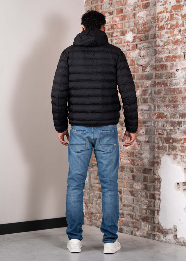 Fred Perry Jackets Hooded insulated jacket - black