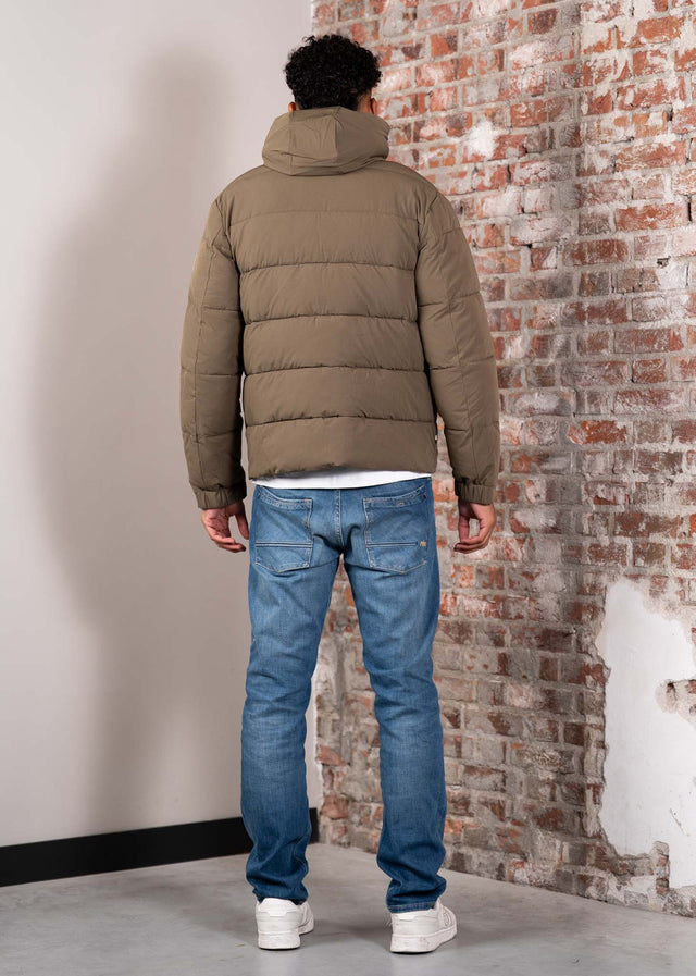 Aquascutum Jackets Sp hooded puffer - army green