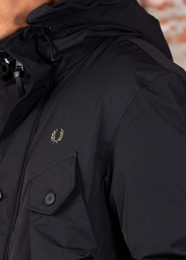 Fred Perry Jackets Patch pocket puffer jacket - black