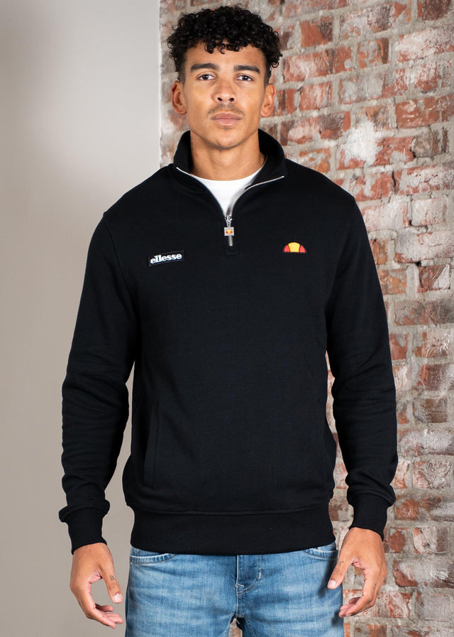 Ellesse Sweaters Pelegrini quarter zip - black