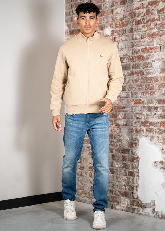 Lacoste Cardigans Brushed fleeced zip - viennese