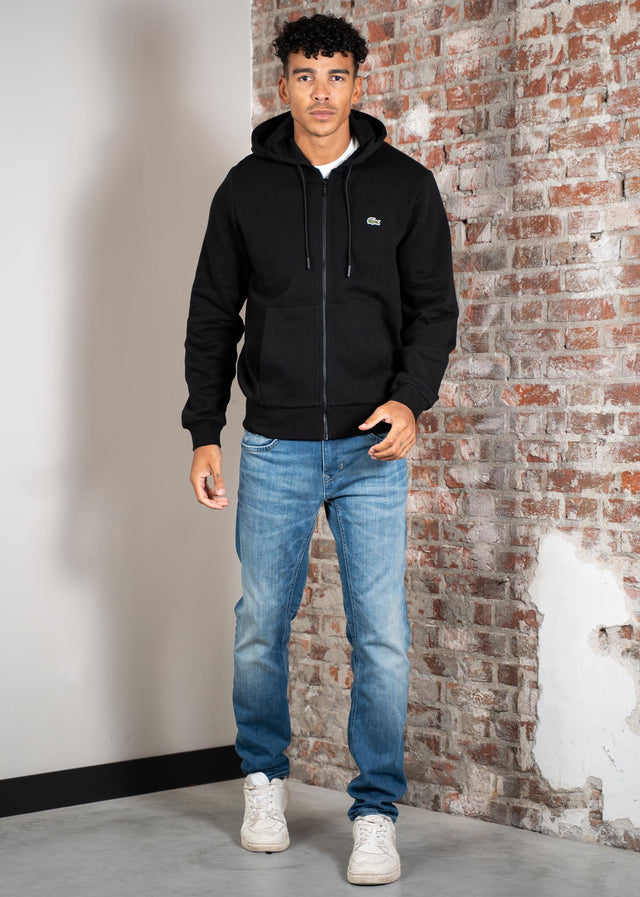 Lacoste Cardigans Sweater zip - black