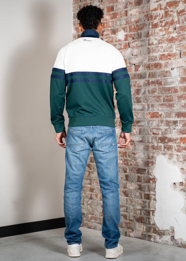 Ellesse Cardigans Rimini track jacket - off white dark green