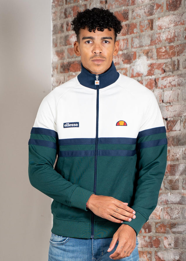 Ellesse Cardigans Rimini track jacket - off white dark green