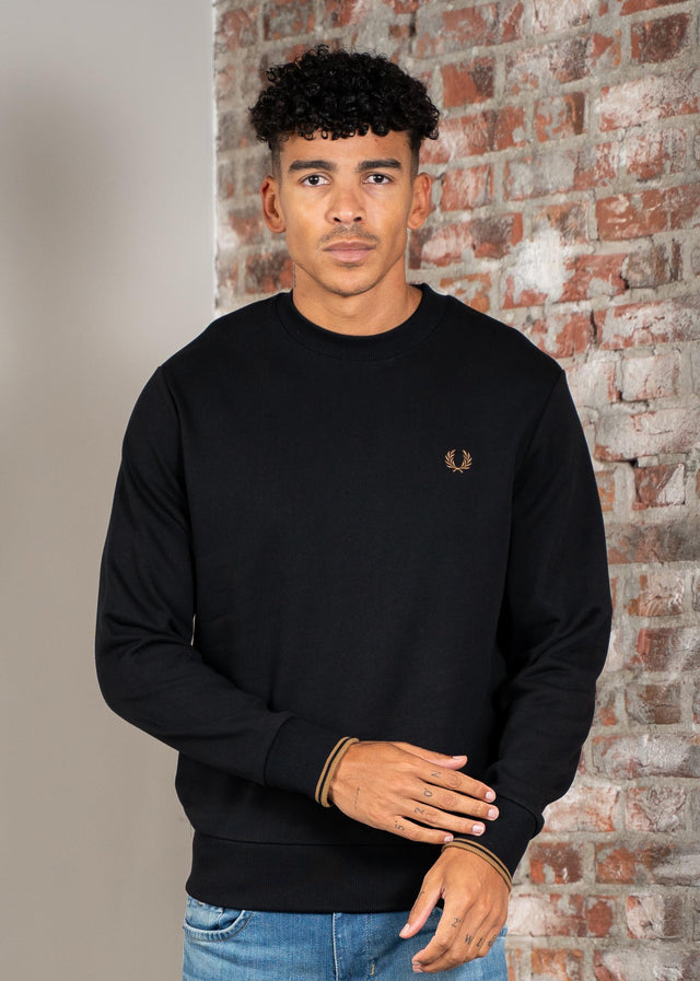 Fred Perry Sweaters Crew neck sweatshirt - black shaded stone