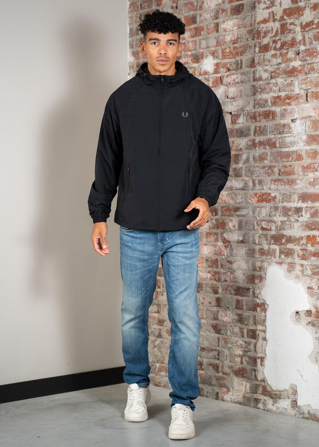 Fred Perry Jackets Hooded shell jacket - black