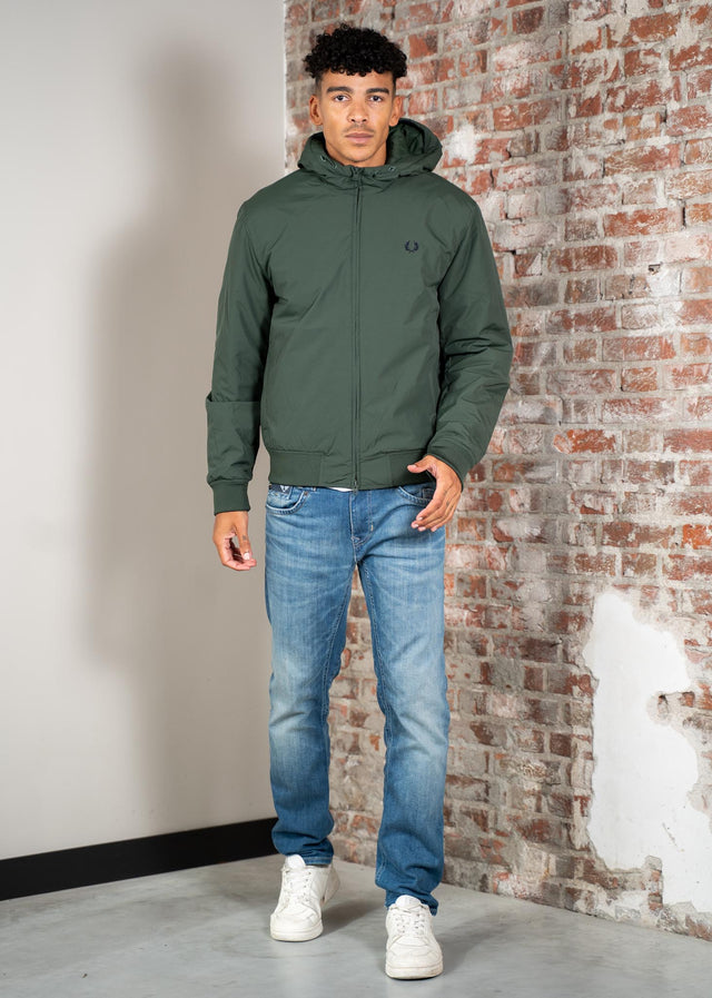 Fred Perry Jackets Hooded brentham jacket - court green