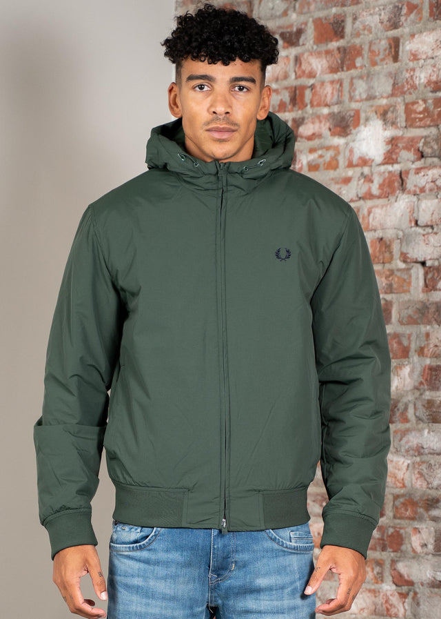 Fred Perry Jackets Hooded brentham jacket - court green