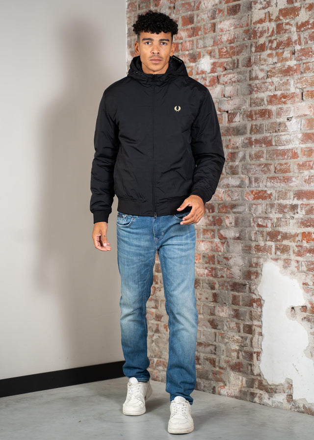 Fred Perry Jackets Hooded brentham jacket - black