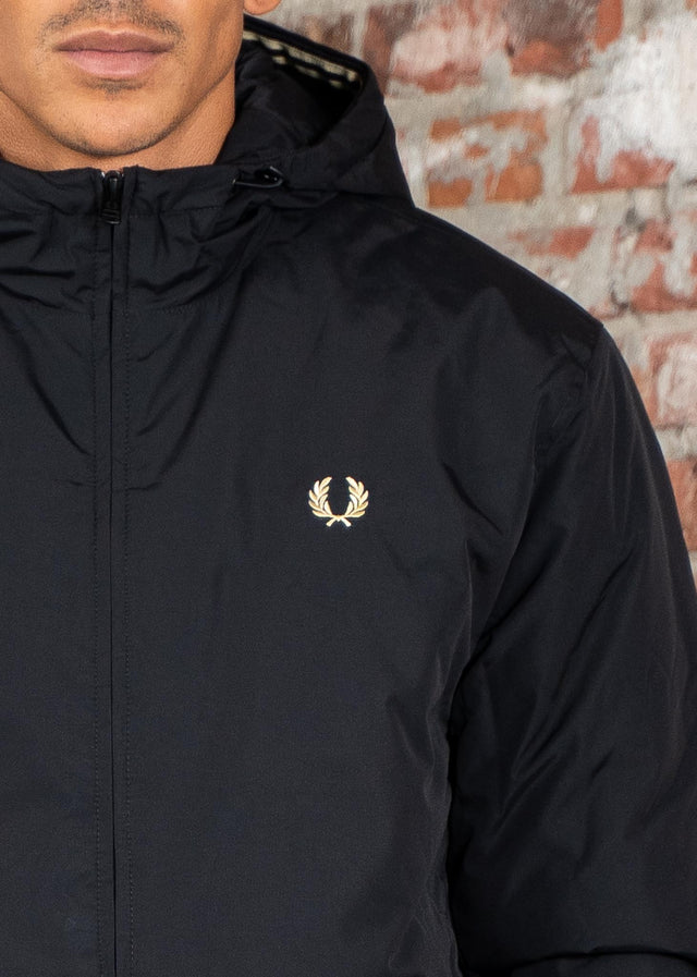 Fred Perry Jackets Hooded brentham jacket - black