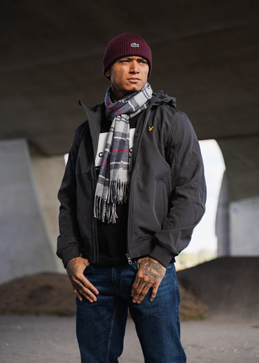 Barbour Sjaals Yaxley tartan scarf - blue granite