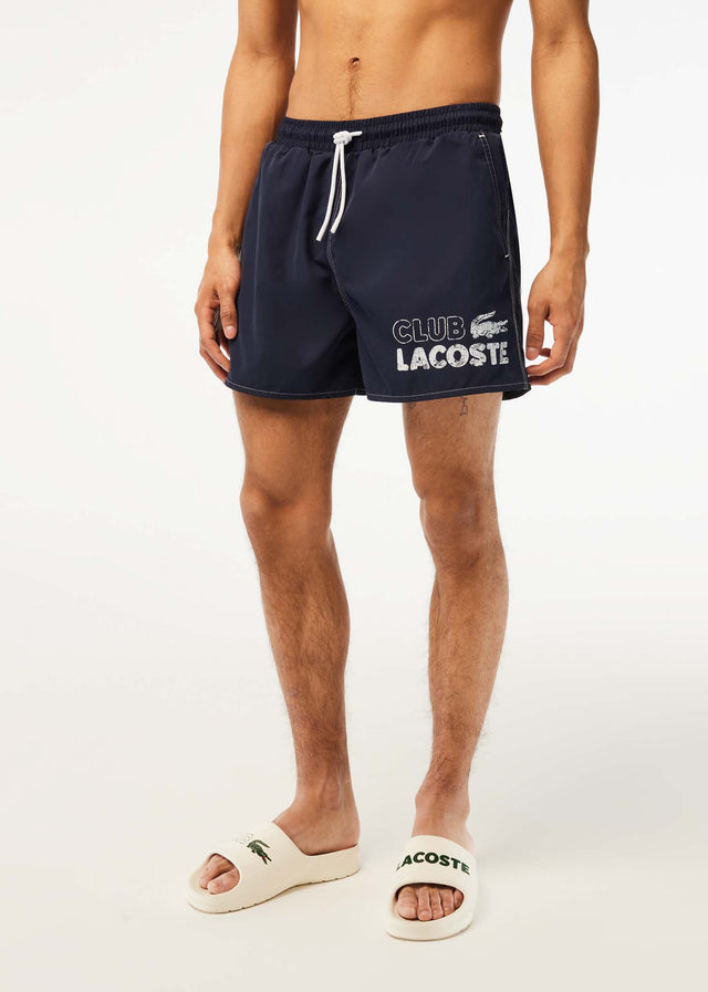 Lacoste Swimwear Club lacoste swimming trunks - navy blue