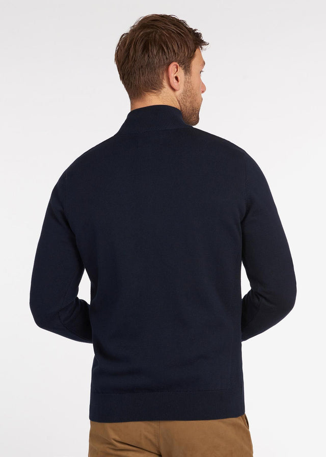 Barbour Sweaters Cotton half zip - navy
