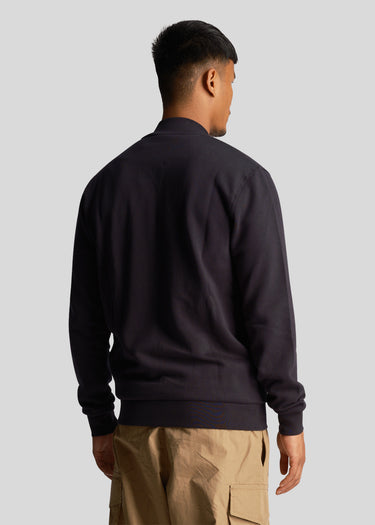 Lyle & Scott Vesten Jersey bomber - dark navy