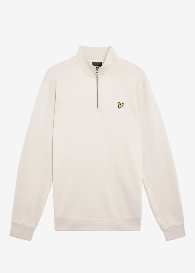 Lyle & Scott Sweaters Loopback quarter zip sweat - cove