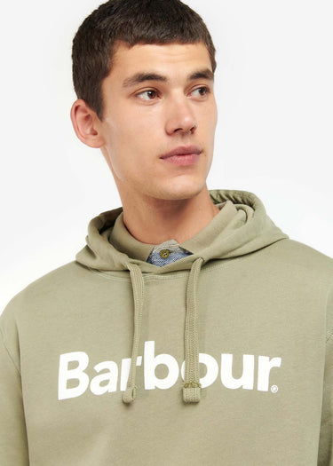 Barbour Hoodies Logo popover hoodie - bleached olive