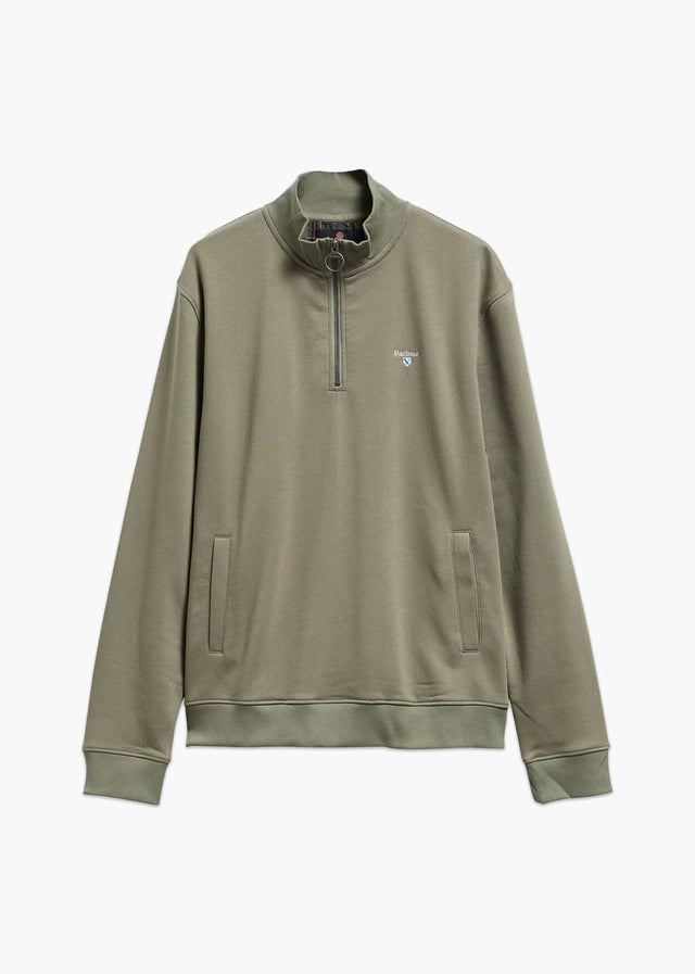Barbour Sweaters Barbour desmond half zip sweat - agave green