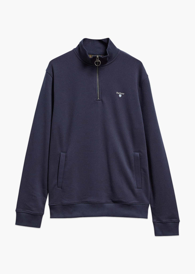 Barbour Sweaters Barbour desmond half zip sweat - navy