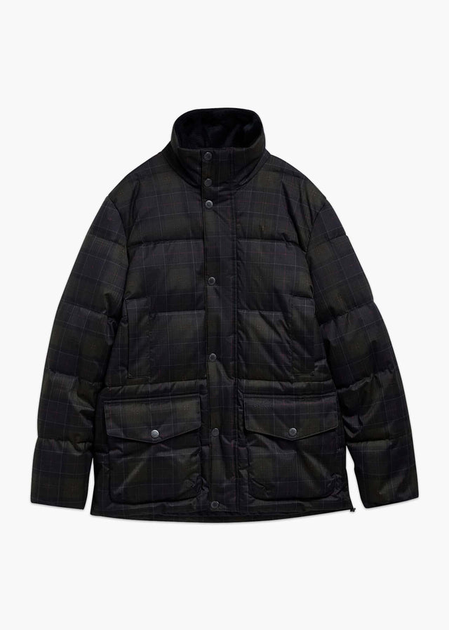 Barbour Jackets Barbour lonnen tartan puffer jacket - shadow classic tartan