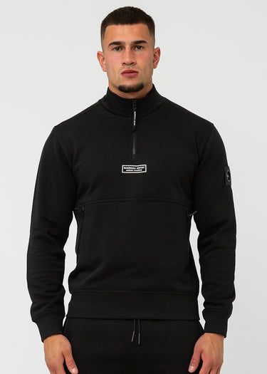 Marshall Artist Truien Siren 1/4 zip - black