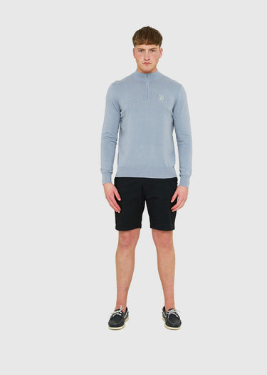 Marshall Artist Truien Siren knitted 1/4 zip - nardo grey