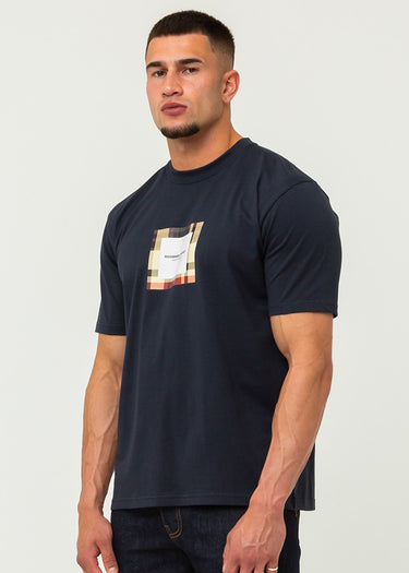 Marshall Artist T-shirts UK ism box logo t-shirt - navy