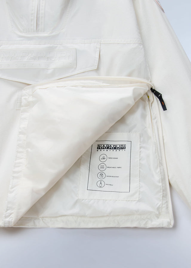 Napapijri Jackets Lightweight Packable Rainforest Overhead rf next Jacket - white whisper