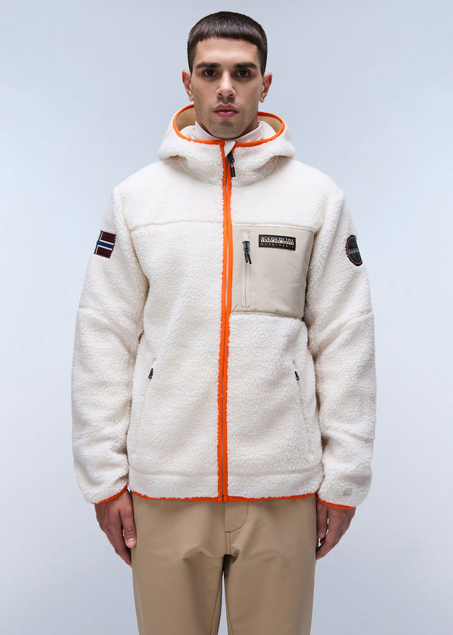 Napapijri Jackets Yupik full zip hoodie - whitecap gray
