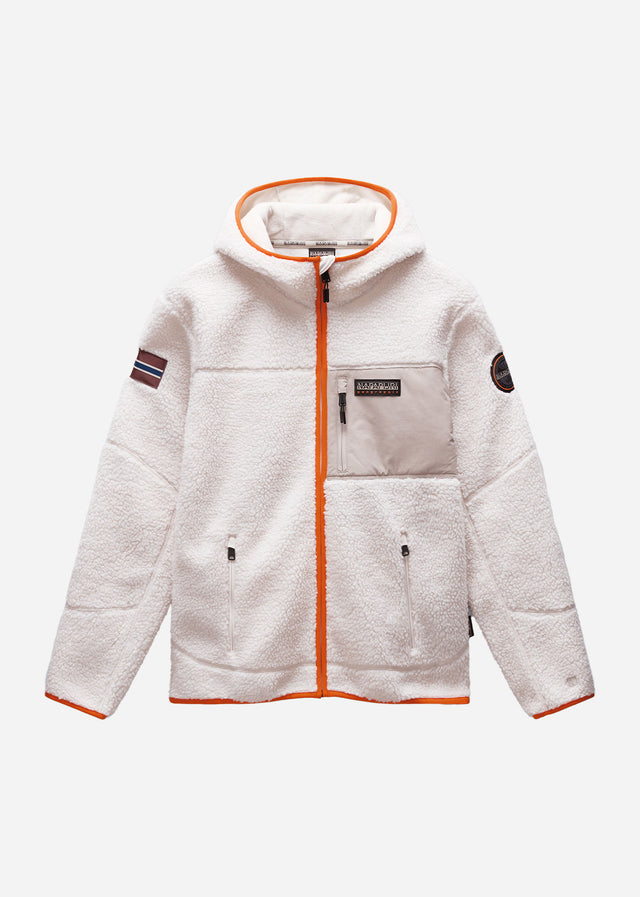 Napapijri Jackets Yupik full zip hoodie - whitecap gray