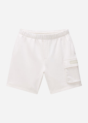 Napapijri Korte Broeken N box logo cargo - white whisper