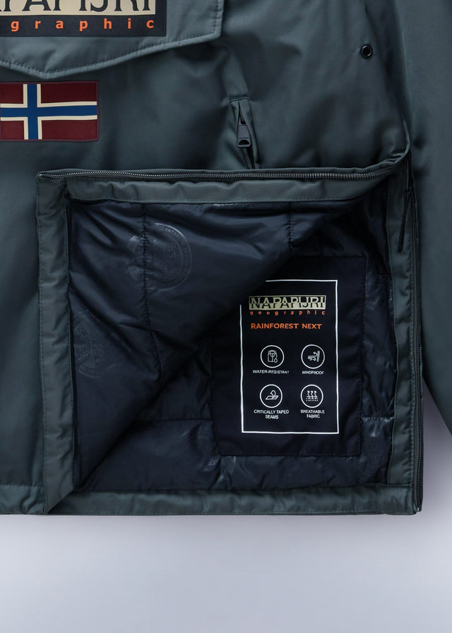 Napapijri Jackets Winter Rainforest overhead jacket next - green urban (Copy)