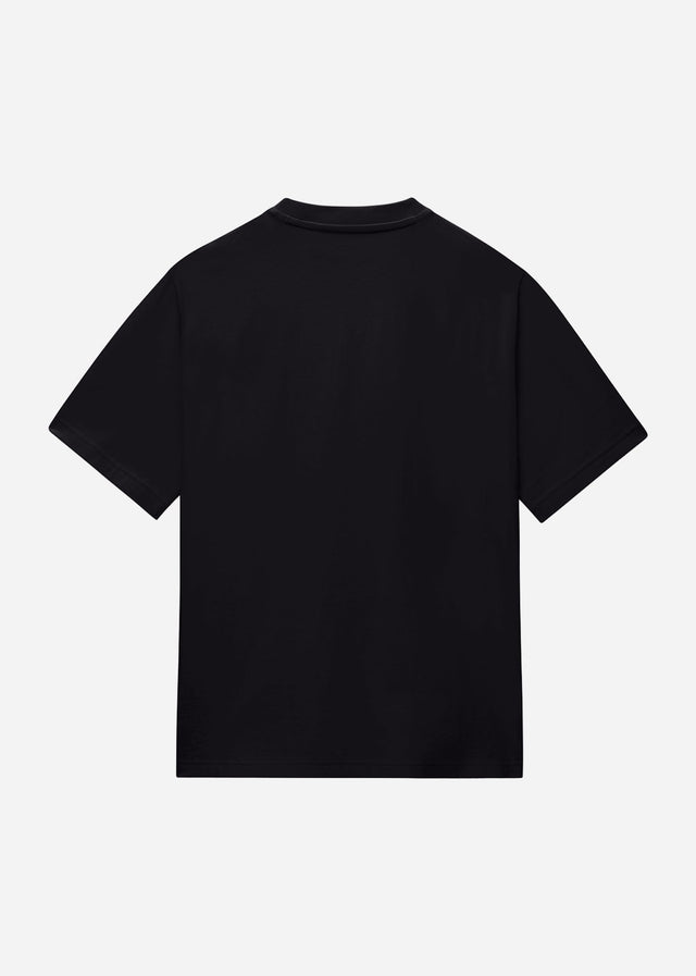 Napapijri T-shirts S box logo SS 1 - black beauty