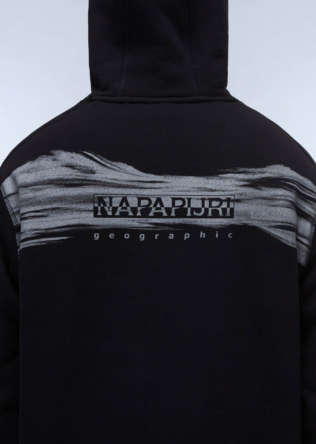 Napapijri Hoodies Back graphic hoodie - black beauty