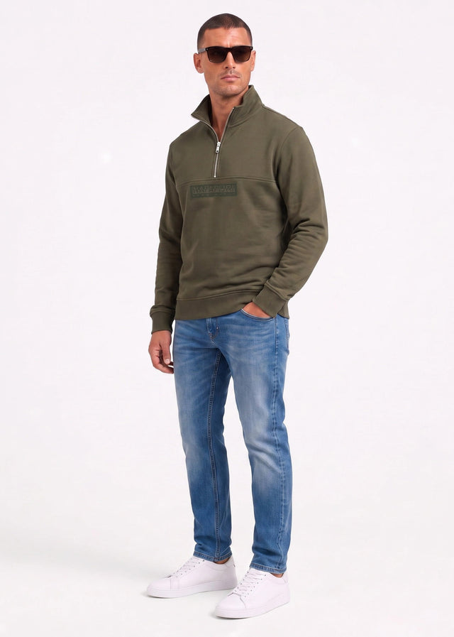 Napapijri Sweaters B box logo hz wi - olive night