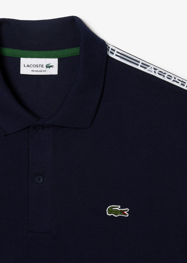 Lacoste Polos Contrast stripe polo - navy blue