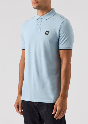 Weekend Offender Polo's Sakai - winter sky blue house check