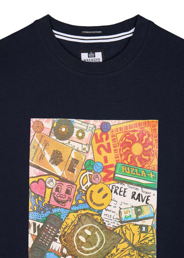 Weekend Offender T-shirts M25 - navy