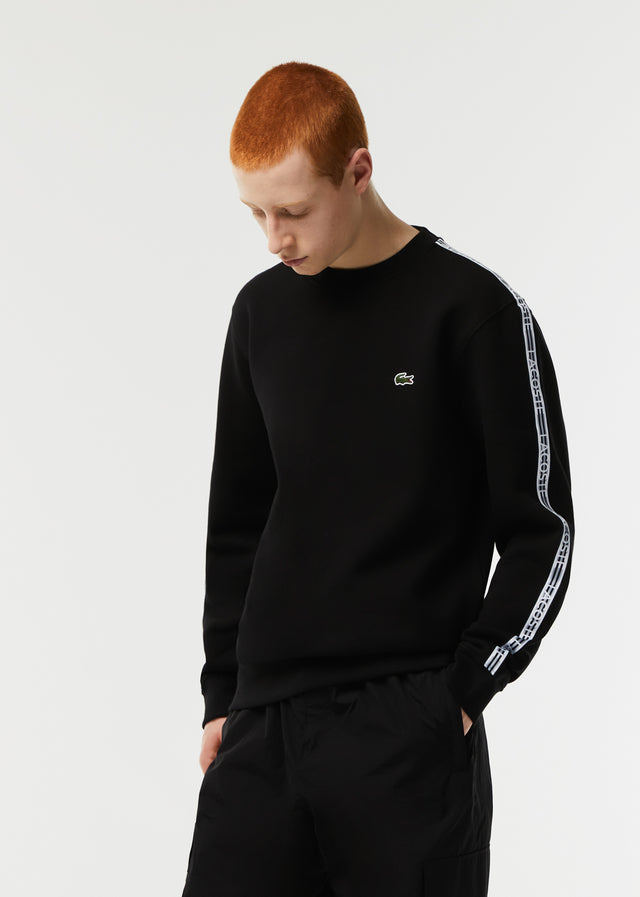 Lacoste Sweaters Contrast stripe sweater - black