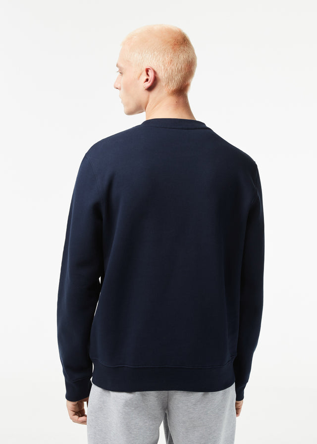 Lacoste Sweaters Contrast stripe sweater - navy blue
