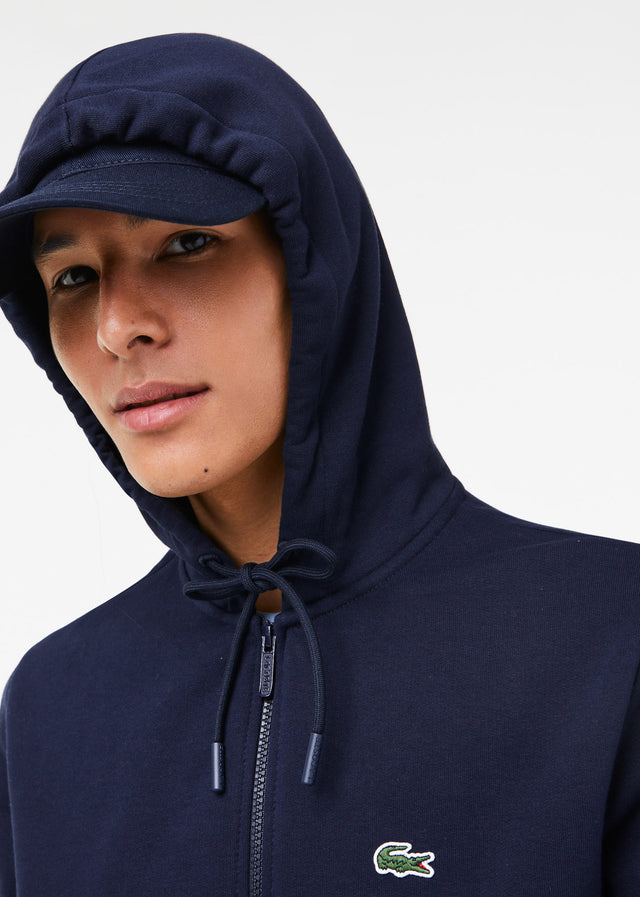 Lacoste Cardigans Zip through hoodie - navy blue